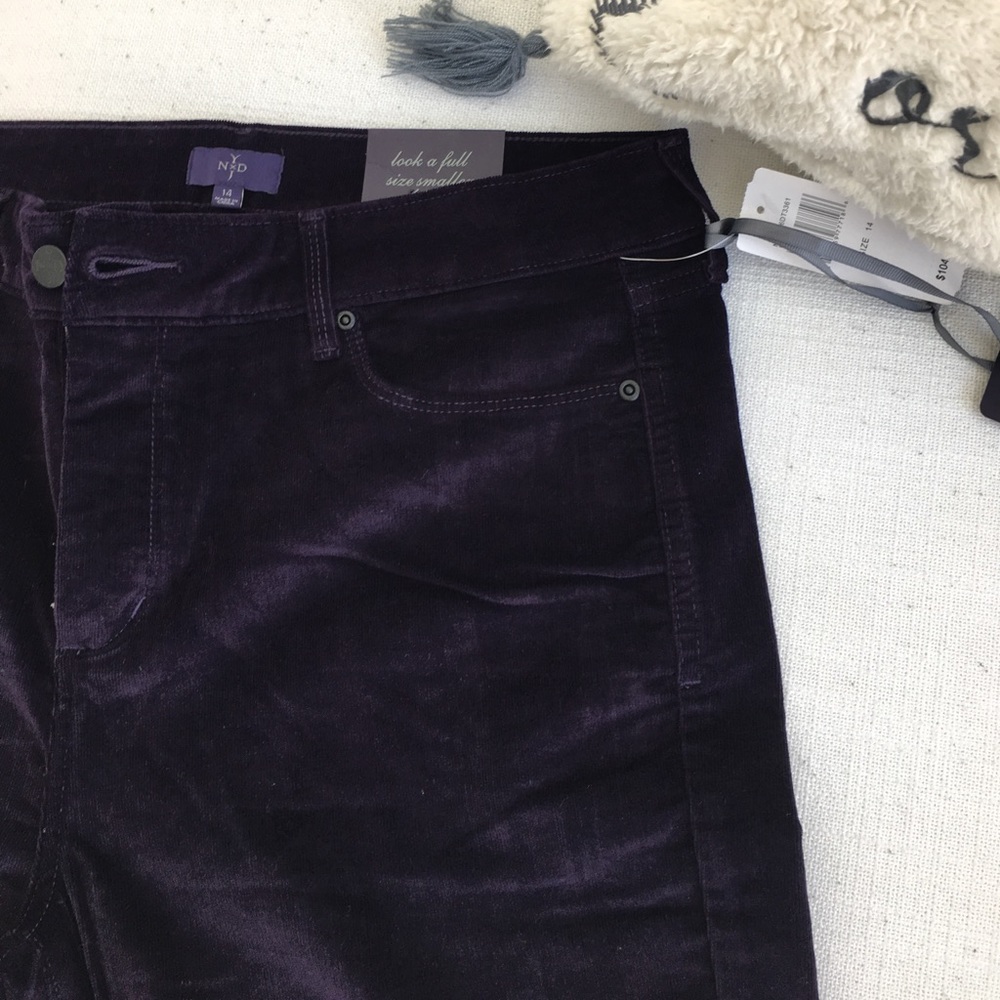 NYDJ Eggplant corduroy pant