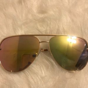 Quay X Desi Perkins aviator style Sunglasses