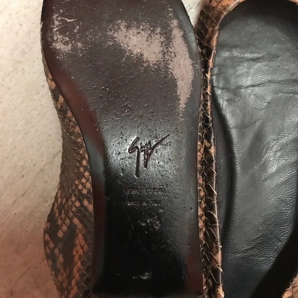 Guissepe Zanoti snakeskin flats - Picture 4 of 6
