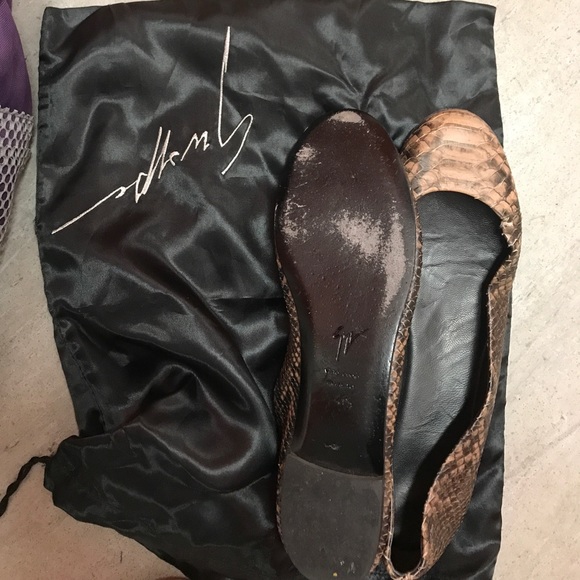 Guissepe Zanoti snakeskin flats - Picture 5 of 6