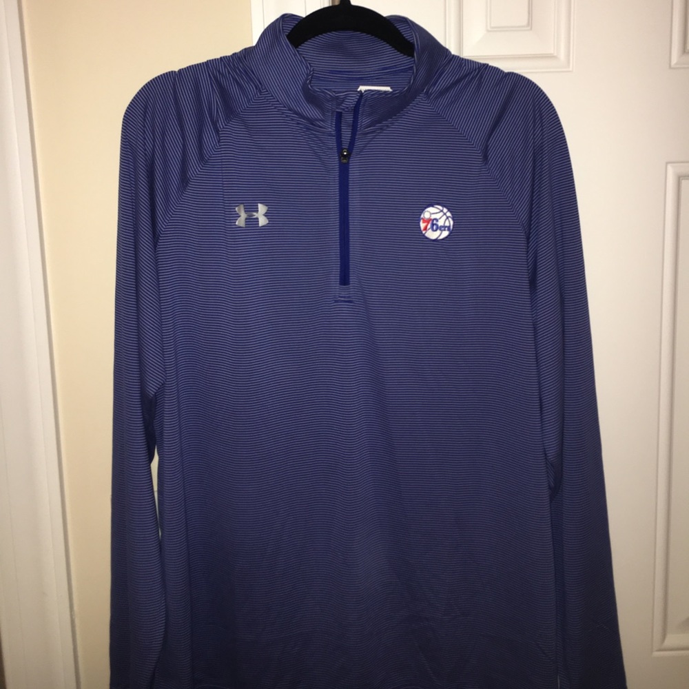 76ers Under Armour quarter zip