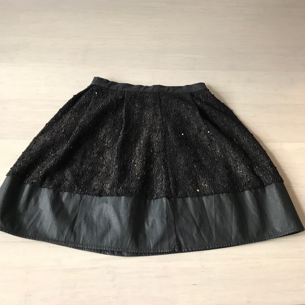Ark & co black shimmer skirt | medium
