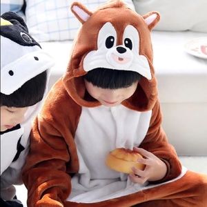 Squirrel/Chipmunk costume pajamas