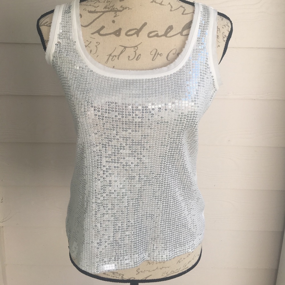 White House Black Market Sequin Tank.