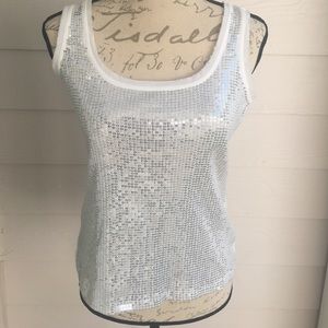 White House Black Market Sequin Tank.