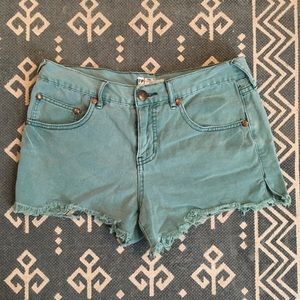 Blue free people shorts