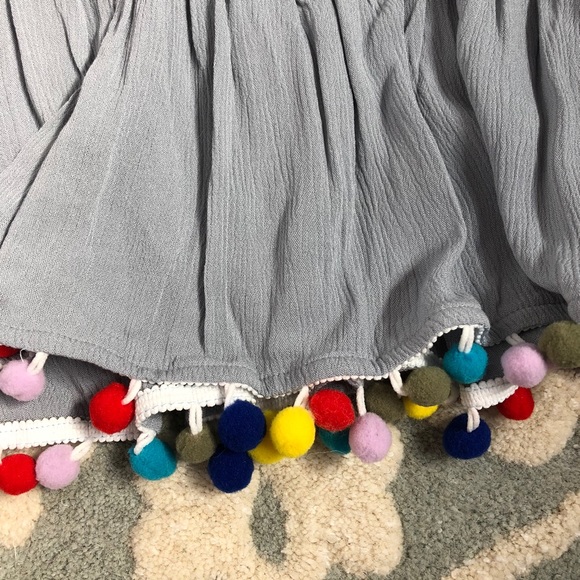 Savannah Pom Pom Loose Fitting Blouse - Picture 2 of 3