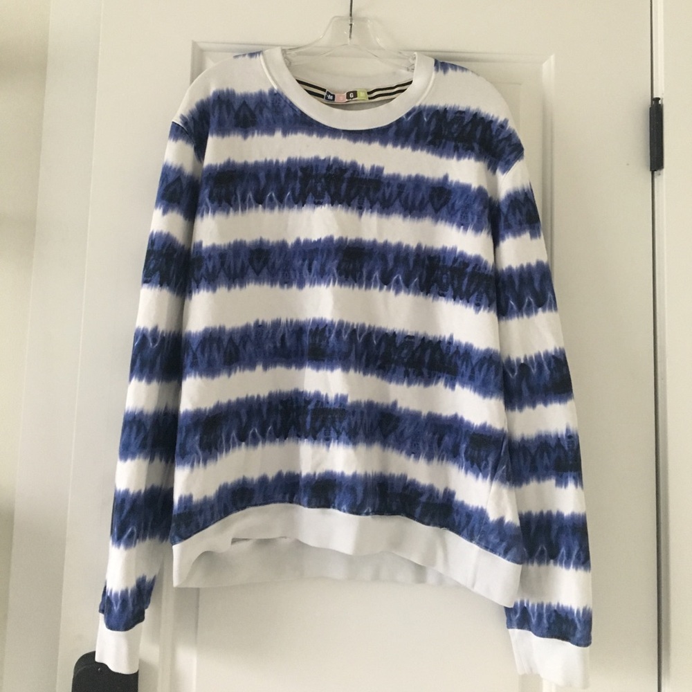 Striped MSGN crew neck