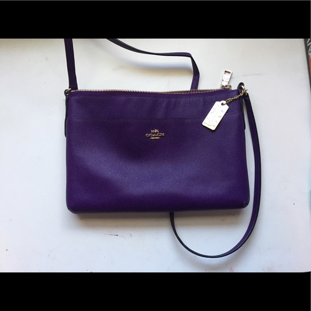 Plum Coach Crossbody