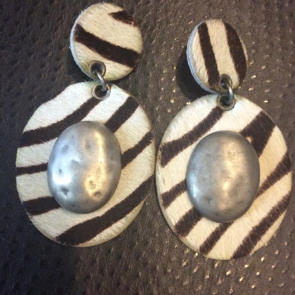 Vintage Zebra earrings