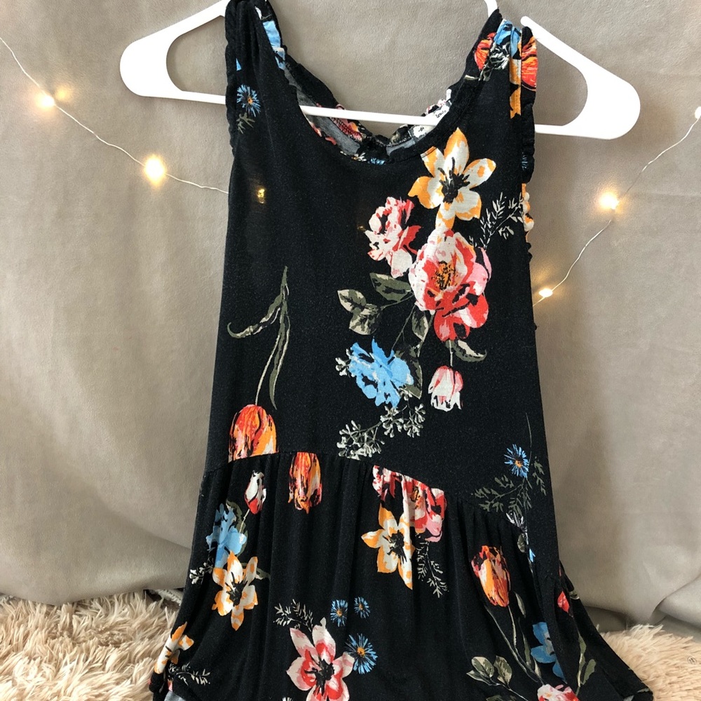 Black Peplum Tank
