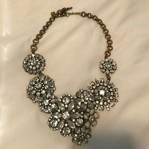 J.crew crystal flower necklace