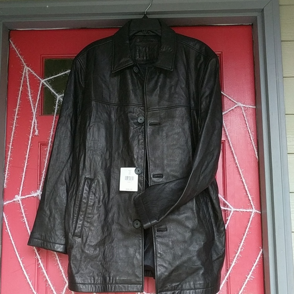 Black Leather Jacket Brand: Brandini