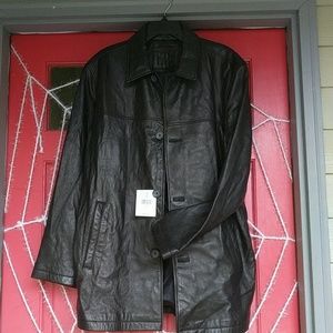 Black Leather Jacket Brand: Brandini