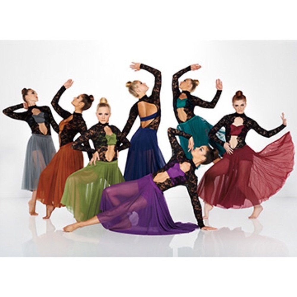 Kelle Dance Lace Costume Navy Lyrical