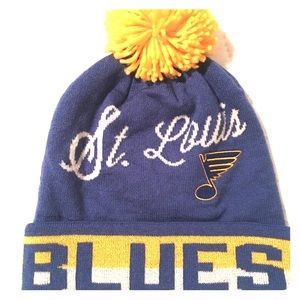 St. Louis Blues Official Vintage Pom Beanie