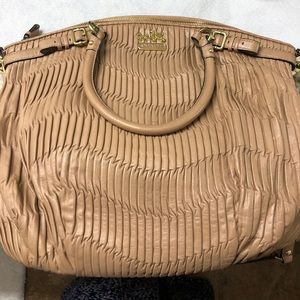 Coach madison quilted leather handbag