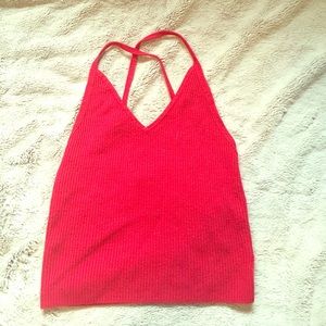 Kendall & Kylie Red Crop Top