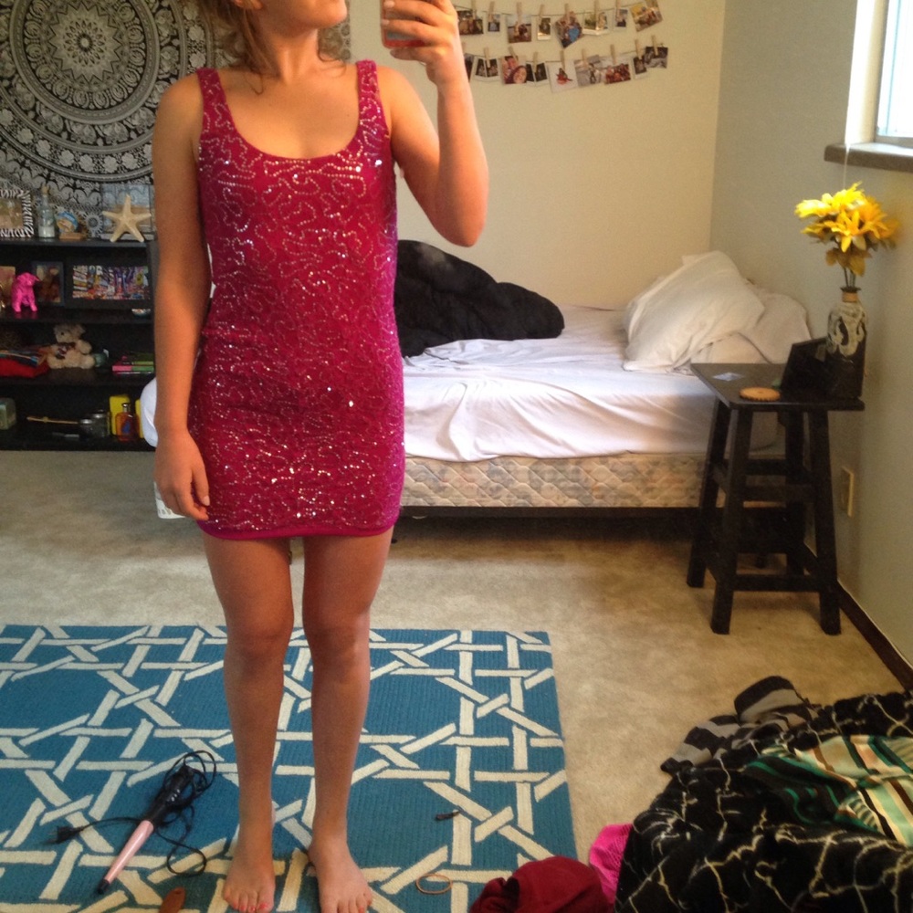 PURPLE/SPARKLY/TINY/PARTY DRESS