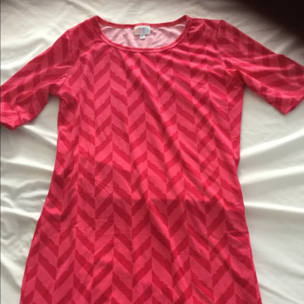 Medium LulaRoe Julia T-Shirt Dress