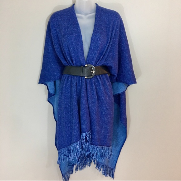 Salon Studio Accessories - Salon Studio Navy fringed wrap