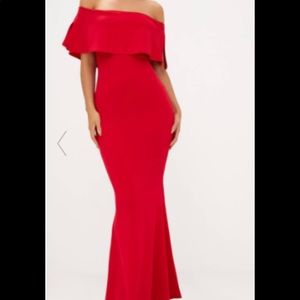Red Maxi Mermaid Dress