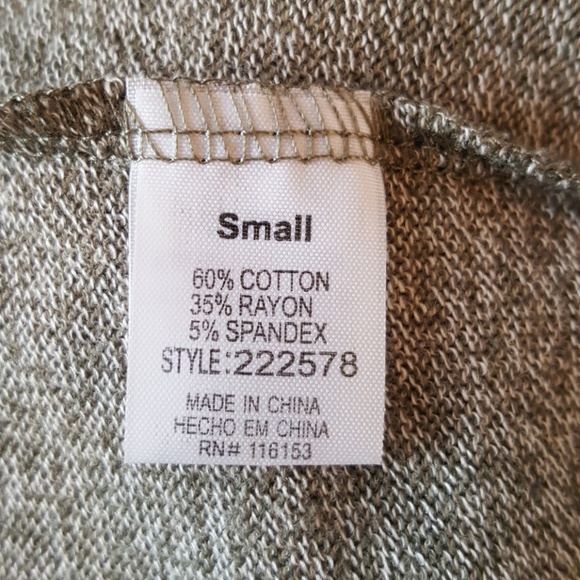 Poof Mock Neck Crisscross High Low Top - Picture 7 of 7