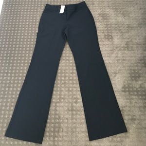 Express black and white pinstripe pants.