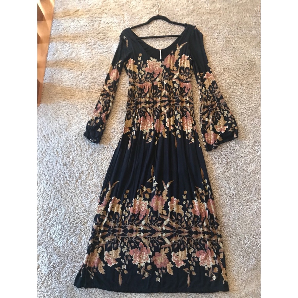 SOLD Free People Long Sleeve Autumn Maxi Dress