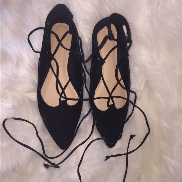 Old Navy Shoes - Lace up ballerina flats
