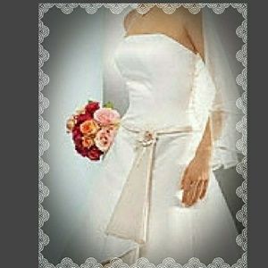 NWT Sleeveless A Line David's Bridal Wedding Dress