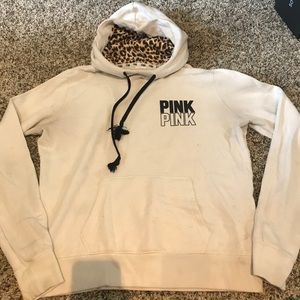 Cream/leopard VS hoodie