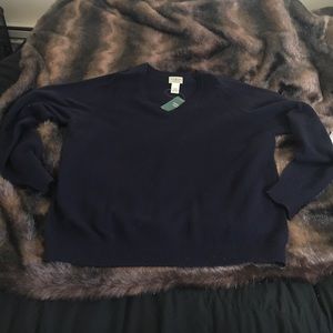 Blue L.L. Bean sweater