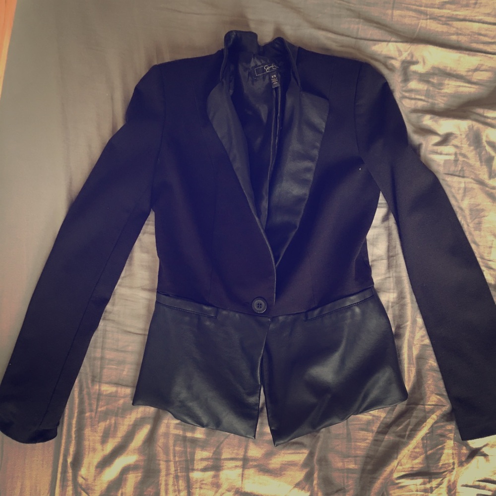 NWOT Jessica Simpson mixed media blazer