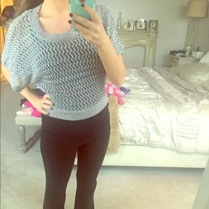 Multi colored cropped sweater