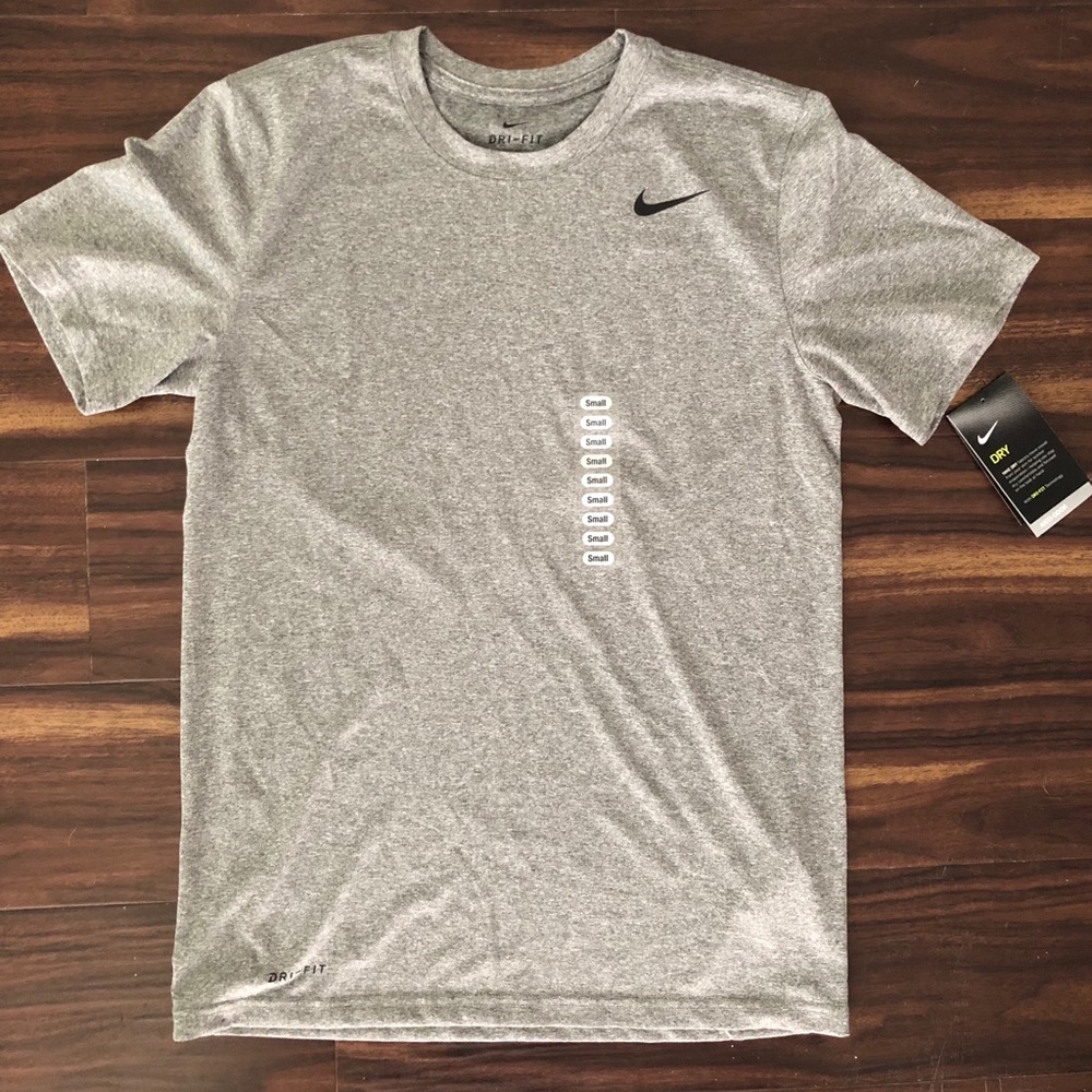 NWT Grey Nike Dry-Fit Workout Shirt