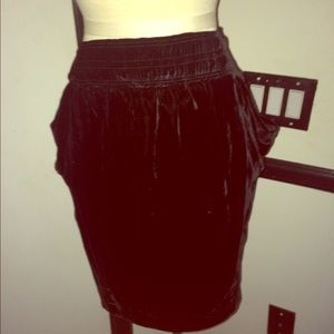 Authentic Chanel Velvet little black skirt