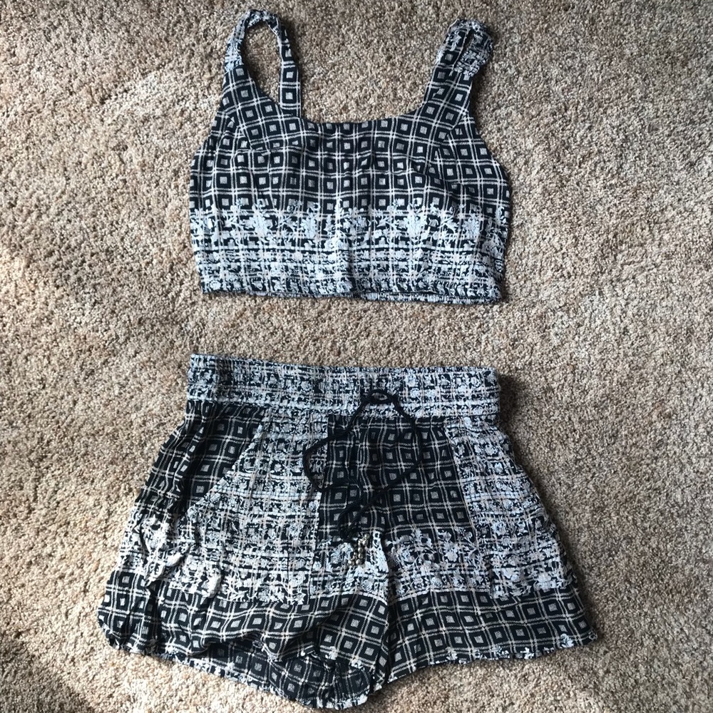 Band of gypsies shorts and crop top