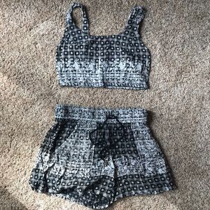 Band of gypsies shorts and crop top