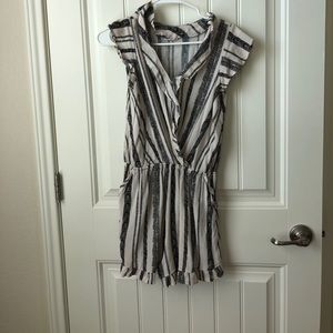 Black and white romper