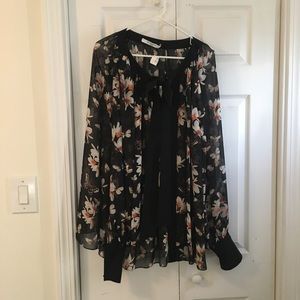 Givenchy Sheer Floral Blouse