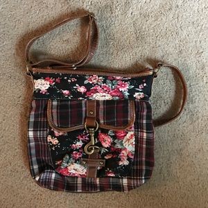 Fall Floral Adjustable Cross body Purse