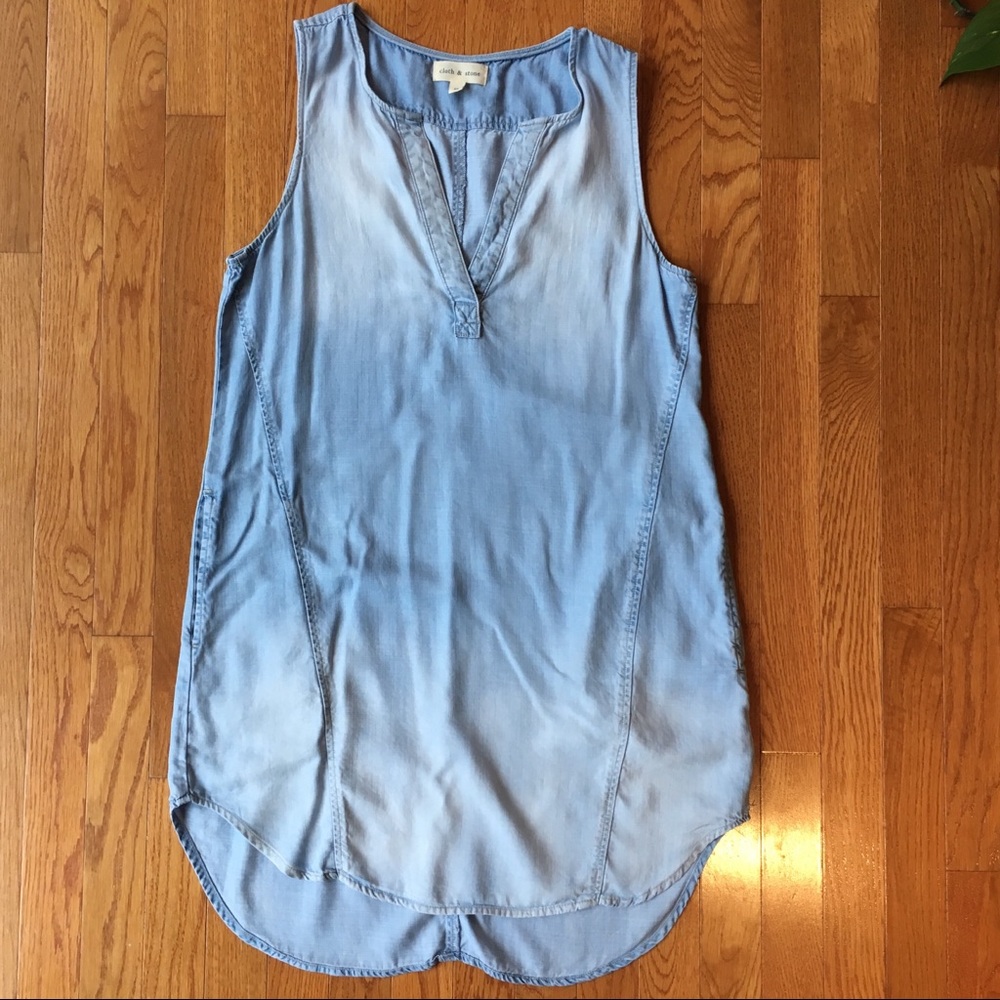 Chambray dress from Anthropologie