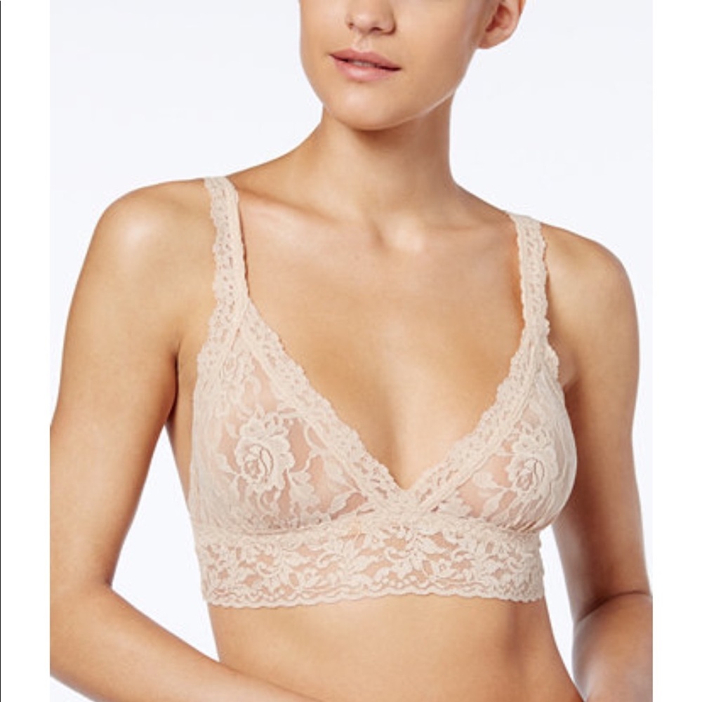 Hanky Panky Taupe Signature Lace Bralette- Small