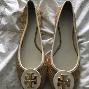 Never worn Tory Burch ballerina flats