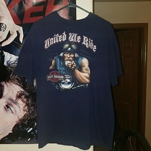 Uncle Sam Harley Davidson tee