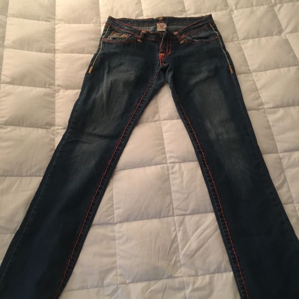 Size 30 True Religion women's jeans.