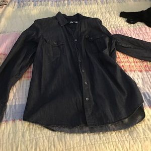 J Crew Dark. Jean Blouse size 12