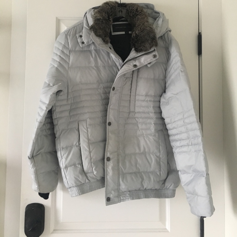 Winter rabbit fur coat