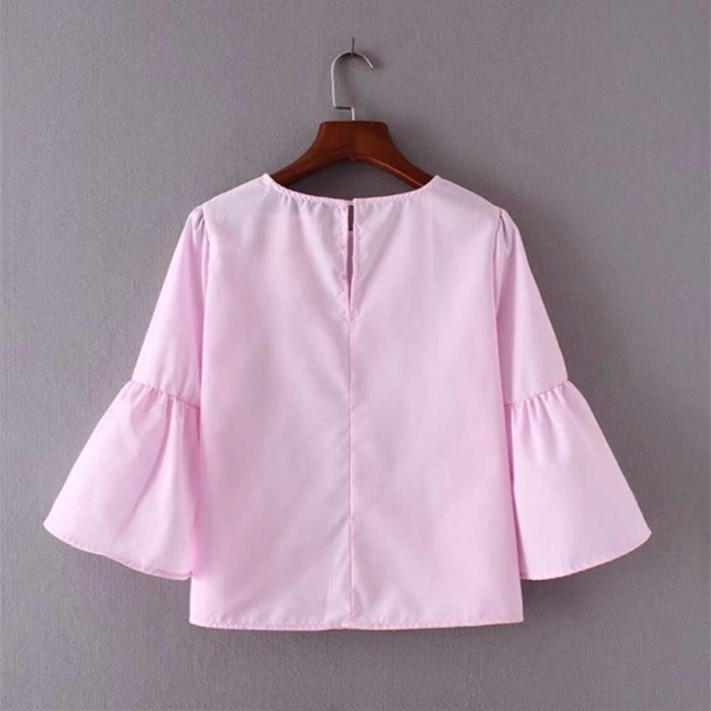 FLARE SLEEVES BLOUSE Size L - Picture 3 of 4